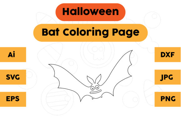 A Designer's Take on the Halloween Bat Coloring Page for Embroidery
