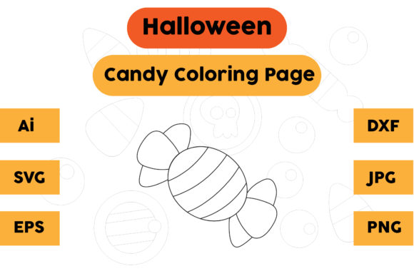 A Halloween Coloring Page Graphic Designed for Practical Use