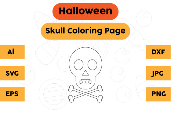A Practical Review of Halloween Coloring Page - Skull 07 Graphics
