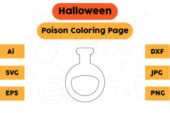 A Professional Review of Halloween Coloring Page – Poison 06 for Digital Creators