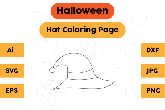 Craft Review: Halloween Hat Coloring Page for Graphics & Craft Projects