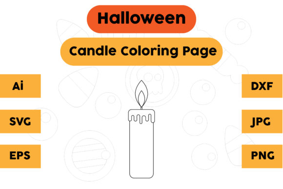 Halloween Candle Art: A Graphics Asset for Seasonal Content