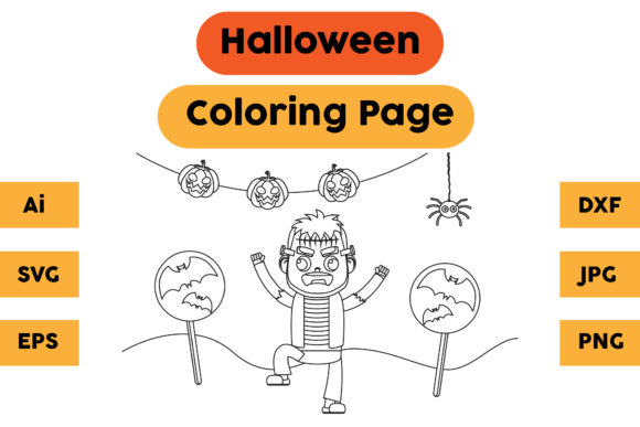 Halloween Coloring Page 55: A Spooky Delight