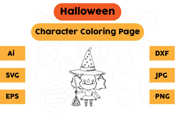 Halloween Coloring Page - Character 01: A Graphics Review