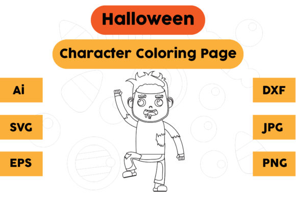 Halloween Coloring Page - Character 09 Review