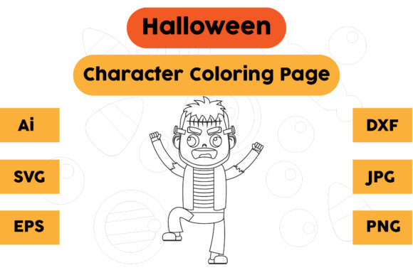 Halloween Coloring Page - Character 10: A Must for Graphics and Crafters