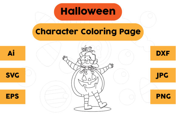Halloween Coloring Page - Character 24: A Graphics Gem for Branding
