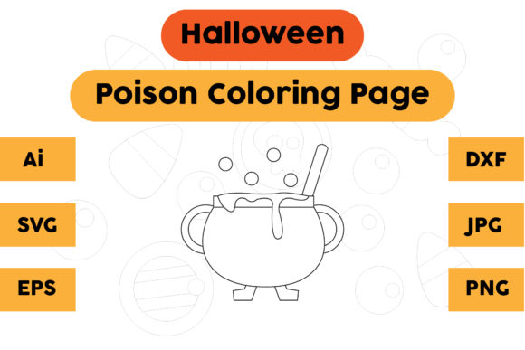Halloween Coloring Page - Poison 02: A Graphic Designer’s Take for Branding & Marketing
