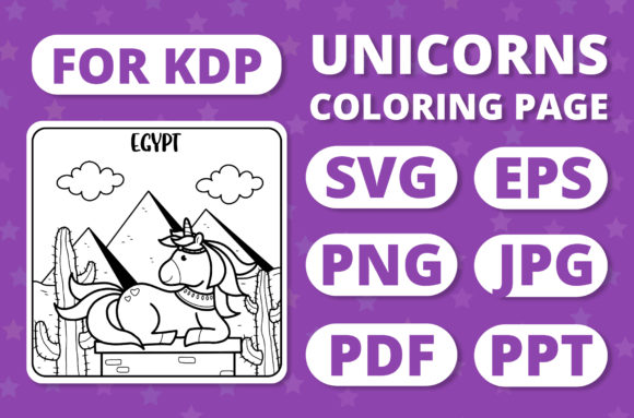 Traveling Unicorns Coloring Page Review for Brand Graphics